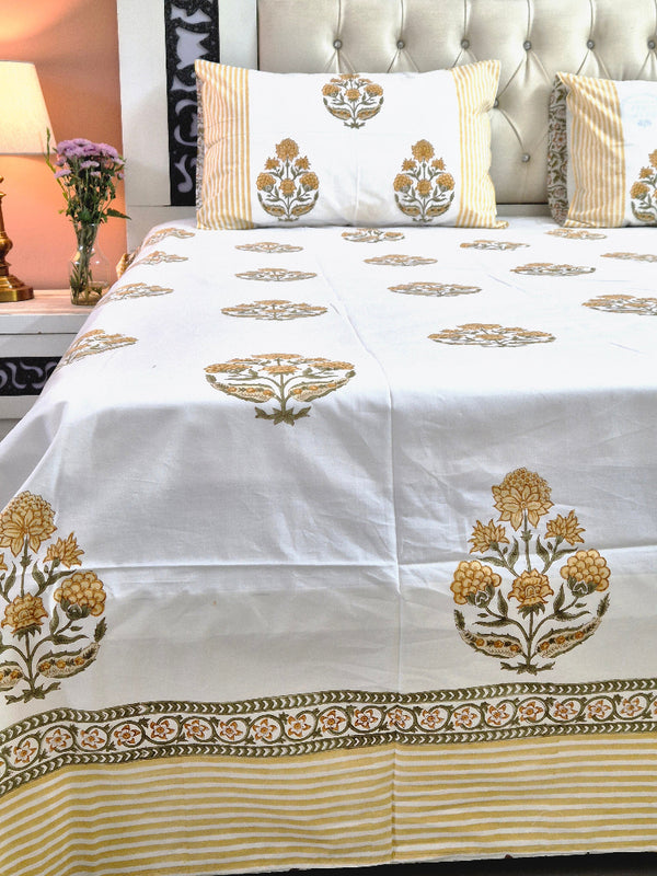 Roshan Phool Hand Blocked Sheet 1