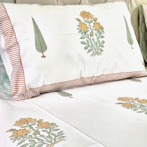 Sunset Hues Hand Blocked Sheet